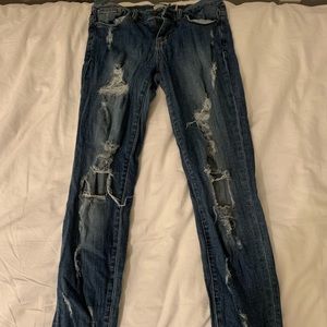 Distressed Sneak Peek Boyfriend Jeans